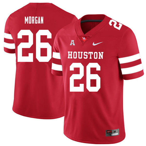 2018 Men #26 Ja'kori Morgan Houston Cougars College Football Jerseys Sale-Red - Click Image to Close
